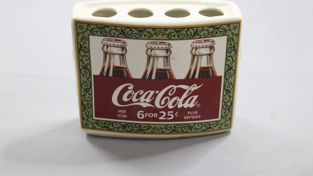 Coca-Cola Not Iced 6 For 25¢ Plus Deposit 56170 Ceramic Toothbrush Holder